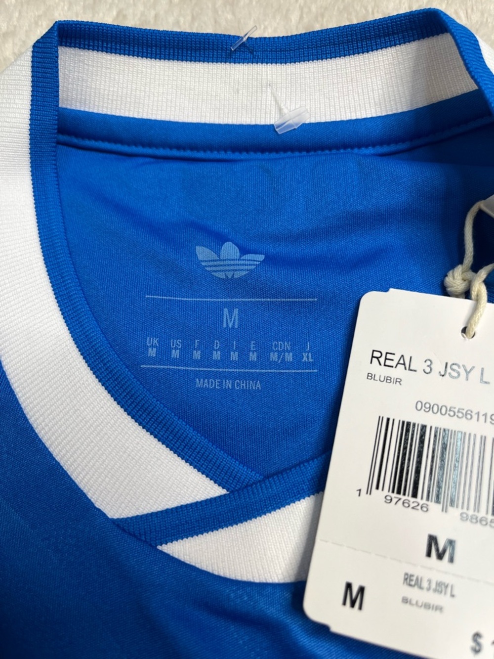 NWT New Adidas Trefoil Real Madrid 3rd Alternate Blue Soccer Jersey 25/26 Mens M - Picture 9 of 12